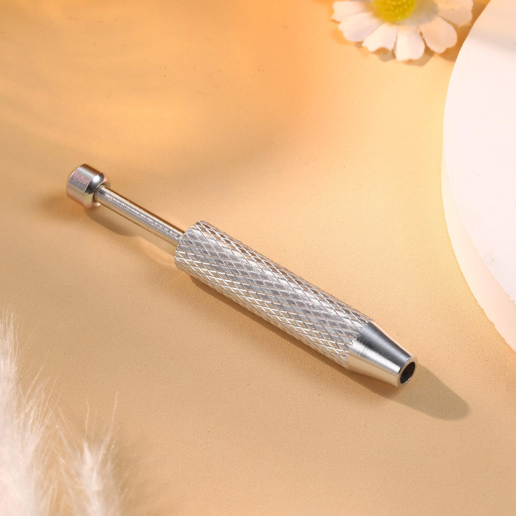GEMQUEEN Piercing Ball Grabber Reacher Tool - Stainless Steel Piercing Jewelry Tools 4 Claw Holder Removal Pick Up Assistant Tool for Changing Jewelry IC Chip Electronic Components Small Parts