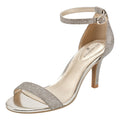 Bandolino Women's Madia Heeled Sandal, Gold, 7.5 US