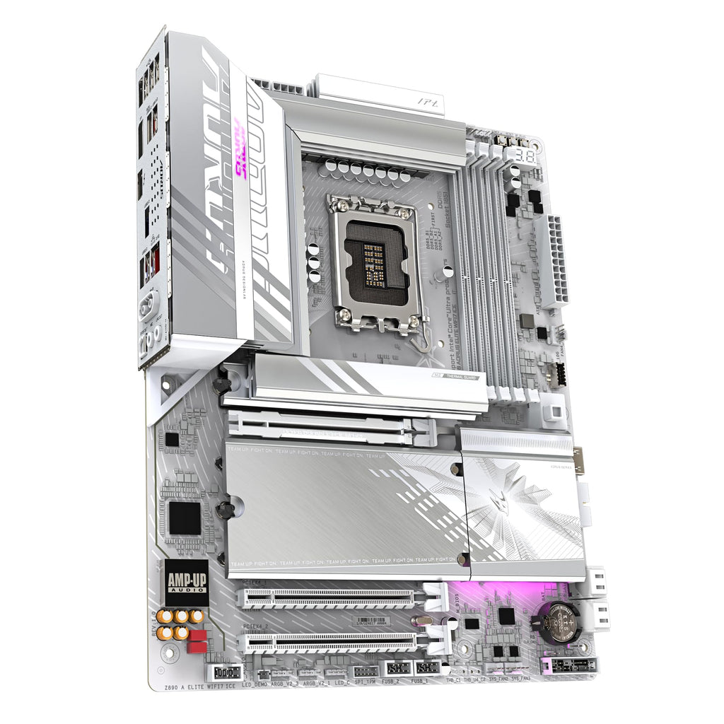 GIGABYTE Z890 AORUS Elite WIFI7 Motherboard - Supports Intel Core Ultra (Series 2) CPUs, 16+1+2 Phases VRM, up to 8800MHz DDR5 (OC), 1xPCIe 5.0 + 3xPCIe 4.0, Wi-Fi 7, 2.5GbE LAN, Thunderbolt 4