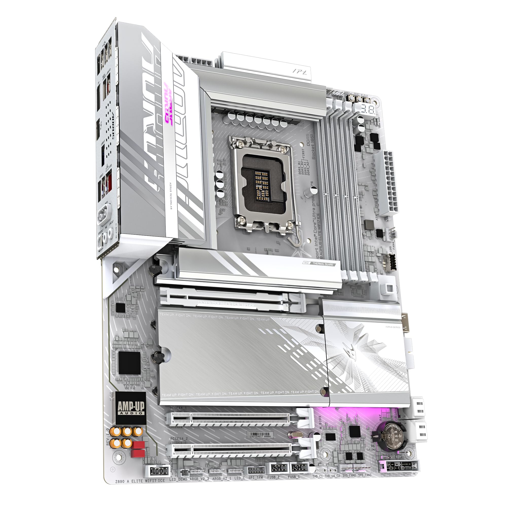 GIGABYTE Z890 AORUS Elite WIFI7 Motherboard - Supports Intel Core Ultra (Series 2) CPUs, 16+1+2 Phases VRM, up to 8800MHz DDR5 (OC), 1xPCIe 5.0 + 3xPCIe 4.0, Wi-Fi 7, 2.5GbE LAN, Thunderbolt 4