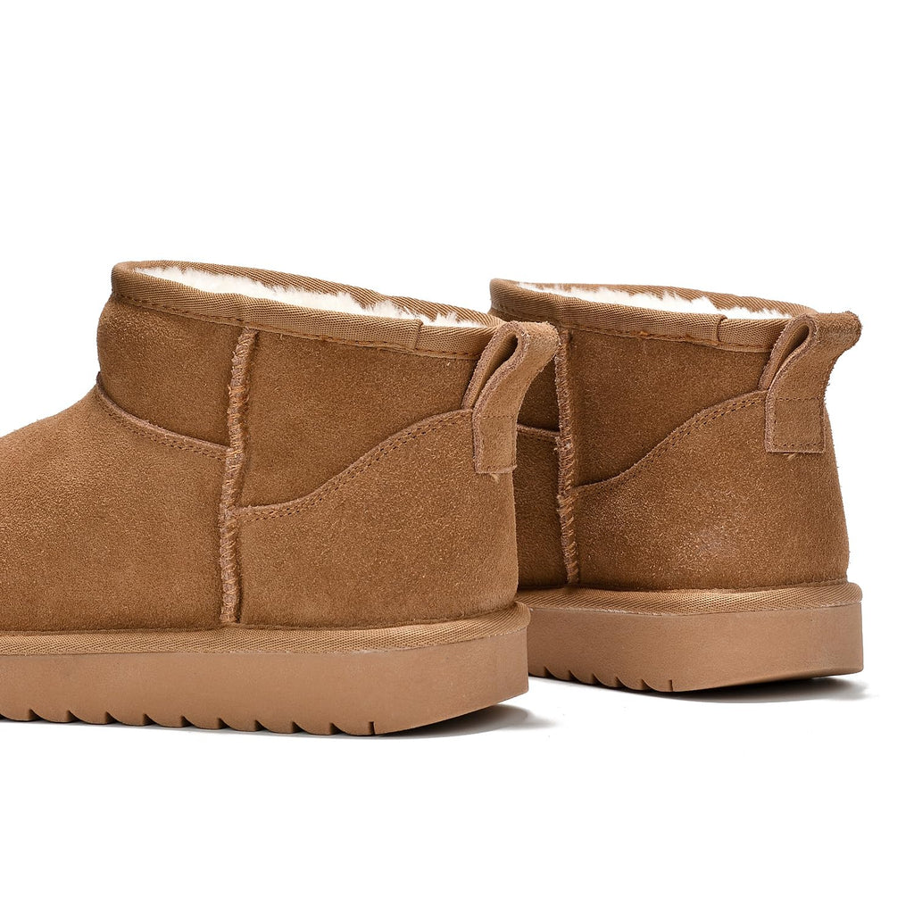 Project Cloud 100% Genuine Leather Ankle Boots for Women - Water Resistant with Memory Foam Insole Winter Boots for Women - Trending Shoes & Comfortable Women's Ankle Boots (Hippy, Chestnut, 8)