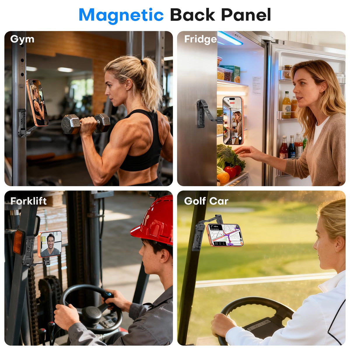 OMOTON TP03 [Ultra-Slim] 360° Rotating for MagSafe Tripod Stand with Hook