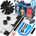 Sealegend 47-Pieces 33-Feet Dryer Vent Cleaner Kit, Dryer Cleaning Tools, Include Omnidirectional Blue Dryer Lint Vacuum Attachment, Dryer Vent Brush, Universal Vacuum & Dryer Adapters