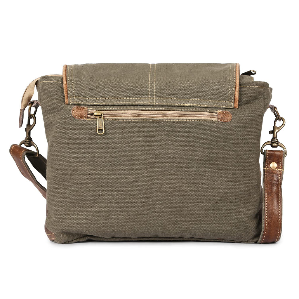 vintage crafts Leather Star Shoulder Bag adjustable leather handle leather trim and star accent for Women Office Laptop Bag (Grey)