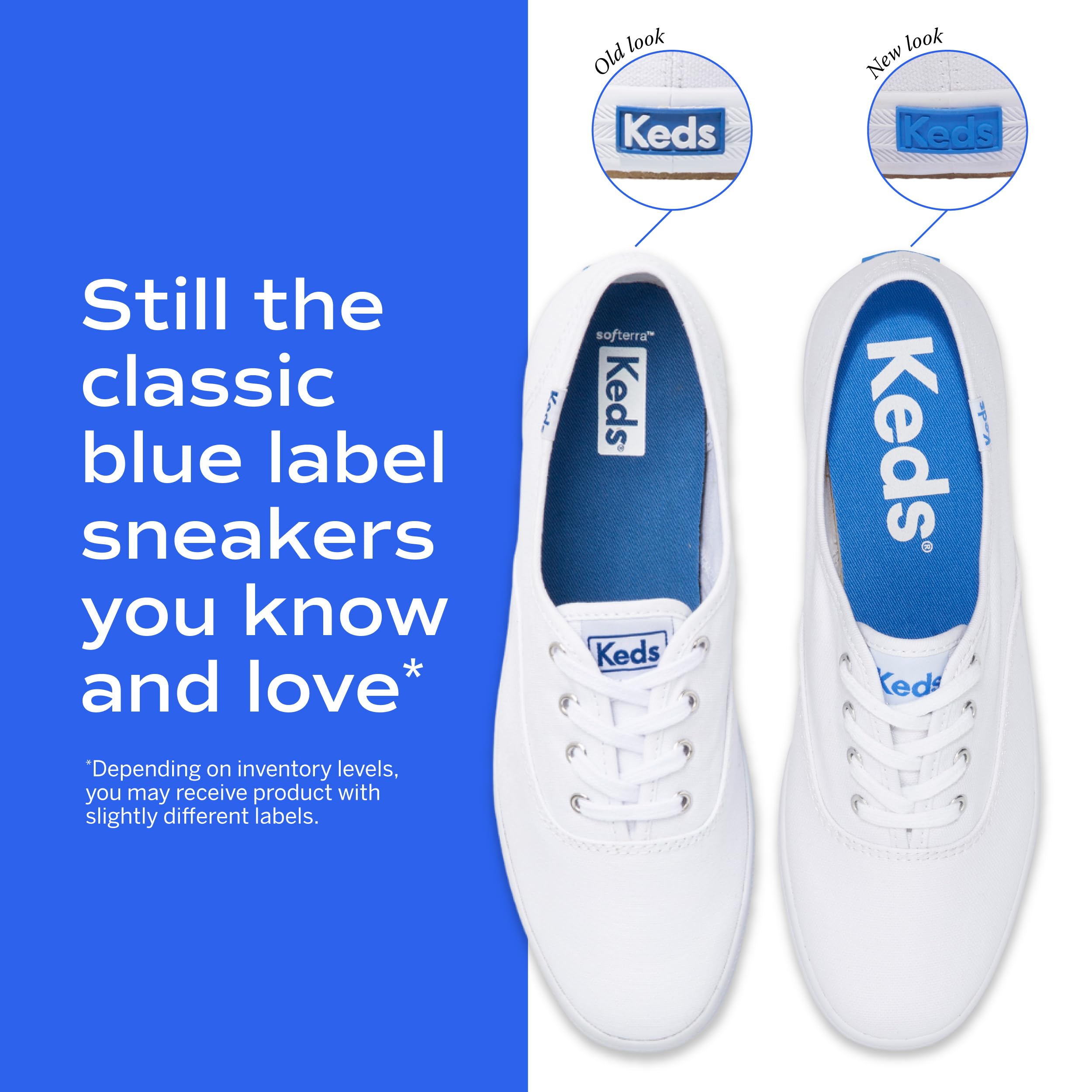 Keds Kickstart Lace Up, Sneaker Womens, White Canvas, 8 Medium