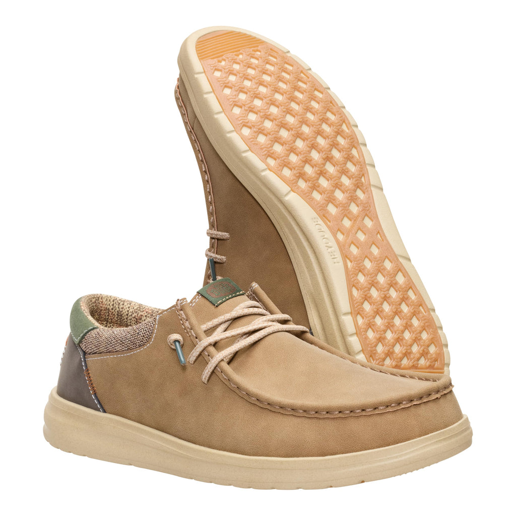 HEYDUDE Men's Paul Nut Size 11 | Men’s Shoes | Men's Lace Up Loafers | Comfortable & Light-Weight