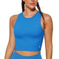 Natural Feelings Nudi Sports Bras for Women Removable Padded Yoga Tank Tops Sleeveless Fitness Workout Crop Tops