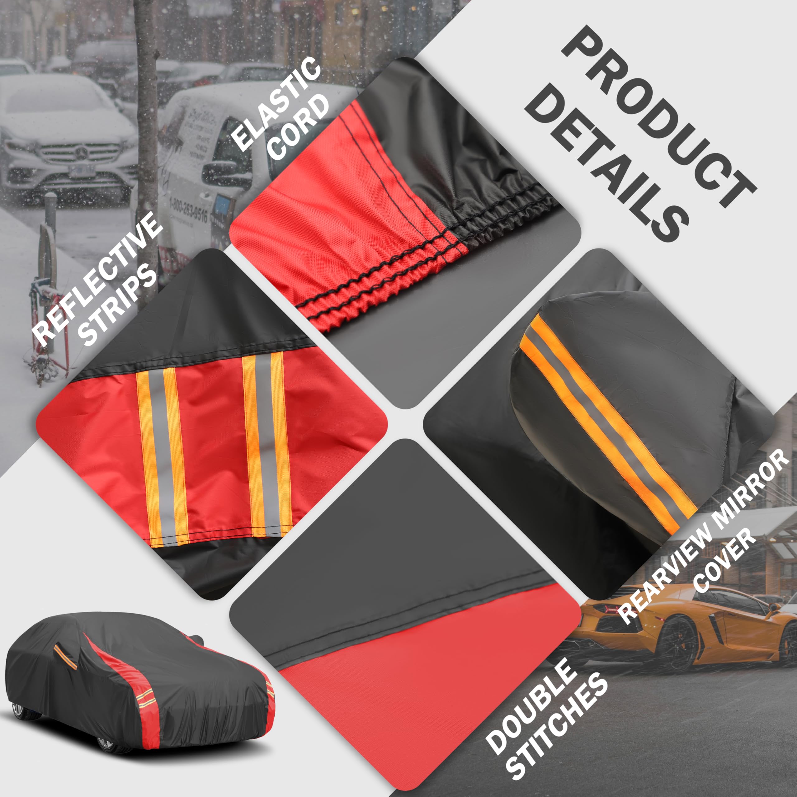MBLCOOVERS Car Cover Outdoor Automobiles Waterproof All Weater Truck Cover for Tacoma, Tundra, Titan, F-150, RAM 1500, Silverado 1500, Sierra 1500 etc. Length: Up to 230 inches.