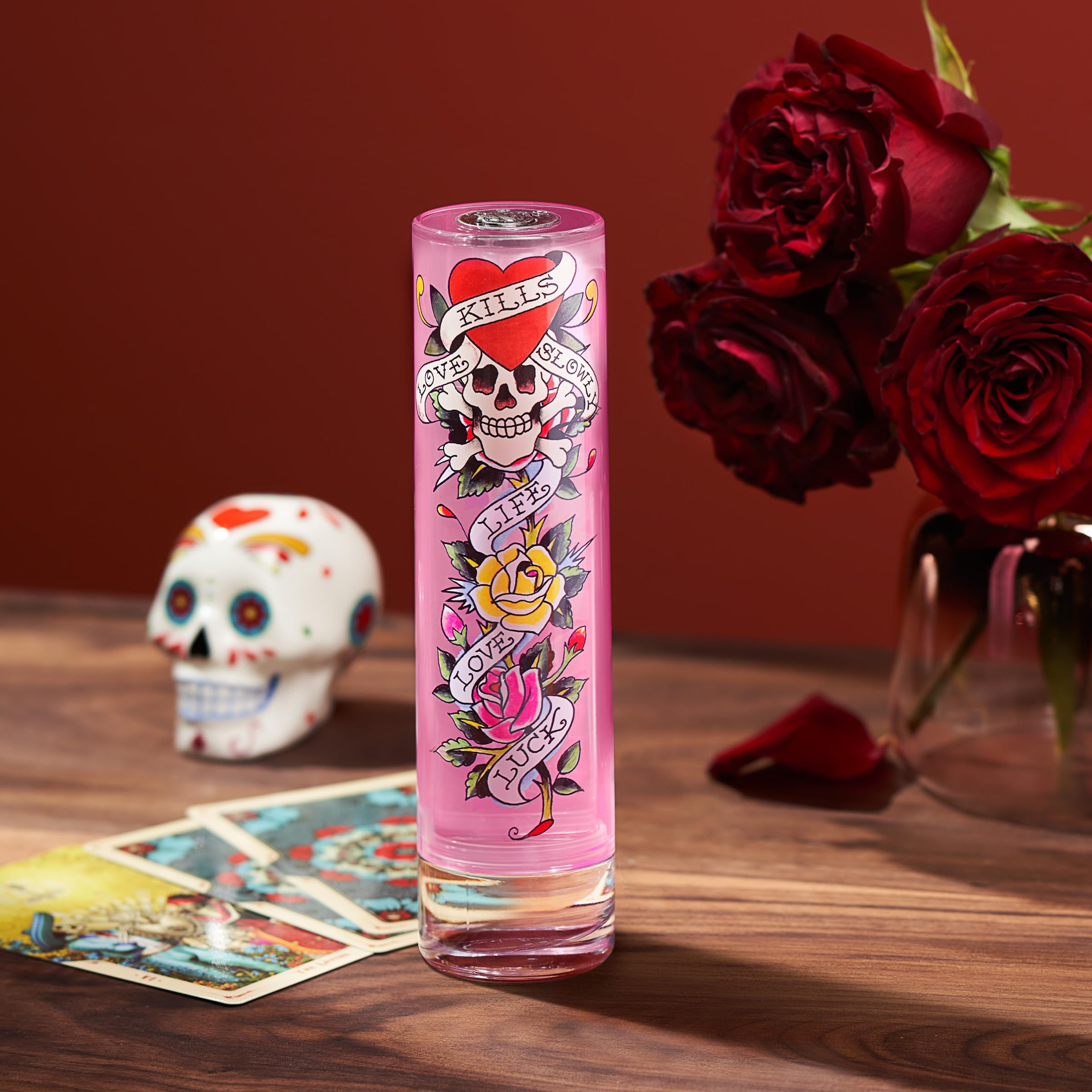 Ed Hardy Perfume for Women, Eau De Parfum Spray with Warm Amber Notes, 3.4 fl oz