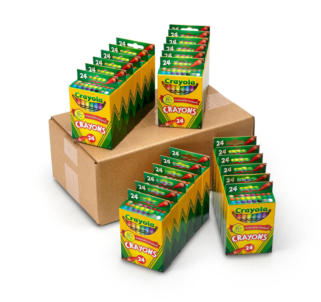 Crayola Crayons Bulk (24 Packs), Teacher Classroom Must Haves & Essentials, School Supplies for Kids, Gifts, Ages 3+