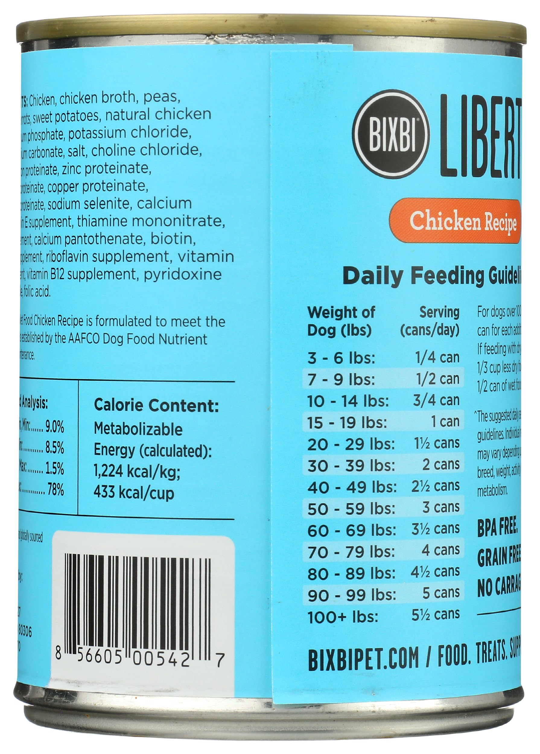 BUCKLEY PET Liberty Chicken Recipe Dog Food, 12.5 OZ