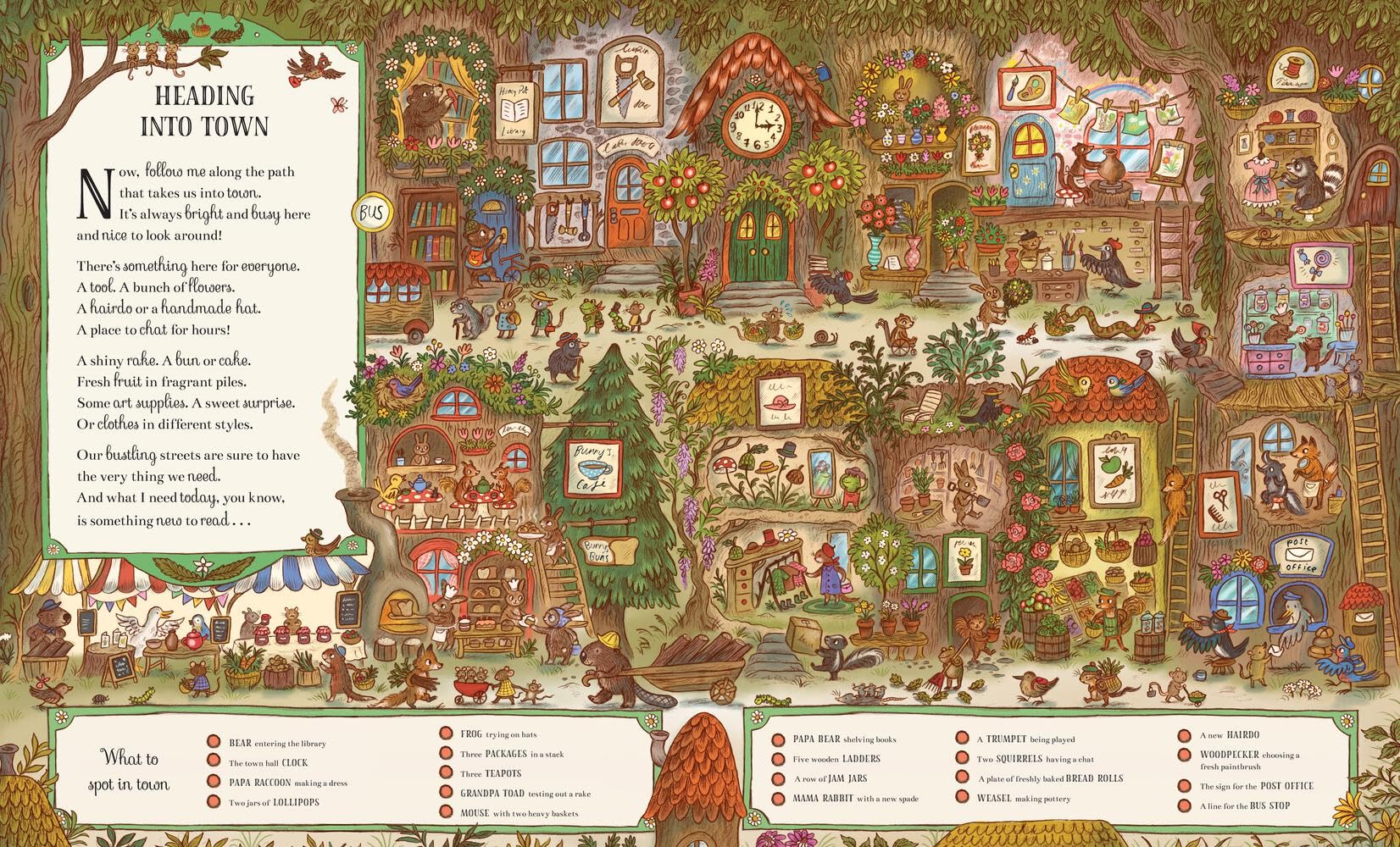 It's Busy Down in the Woods Today: Friends to Meet, Places to Explore, and Over 100 Things to Find (Brown Bear Wood)
