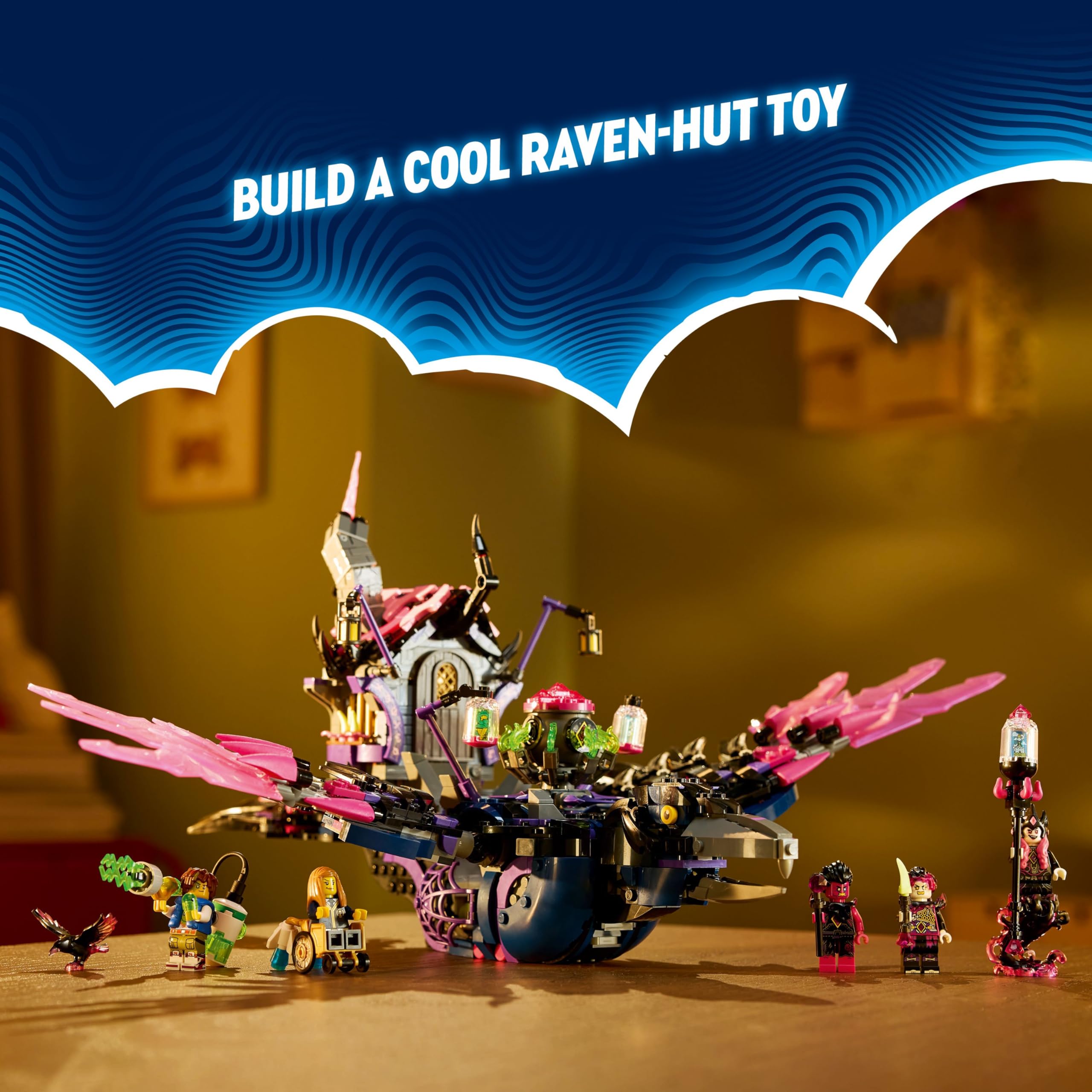 LEGO DREAMZzz The Never Witch’s Midnight Raven Building Toys - Birthday Gift for Boys & Girls, Age 9+ - Kids Toys with 3 Building Options & 5 Minifigures - 71478