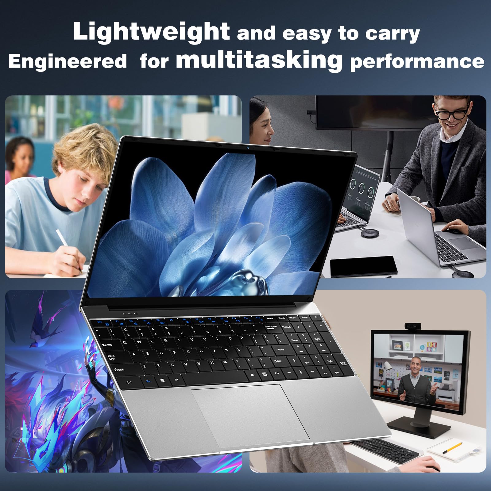 Laptop Computer, Windows 11 Pro Lap Top 2026 New, 15.6 Inch Laptop PC, 8GB RAM 256GB SSD, 4425Y Processor, IPS FHD 1920*1080P, 2-Year Warranty, 5000mAh Battery, Mini HDMI, for School Business Student