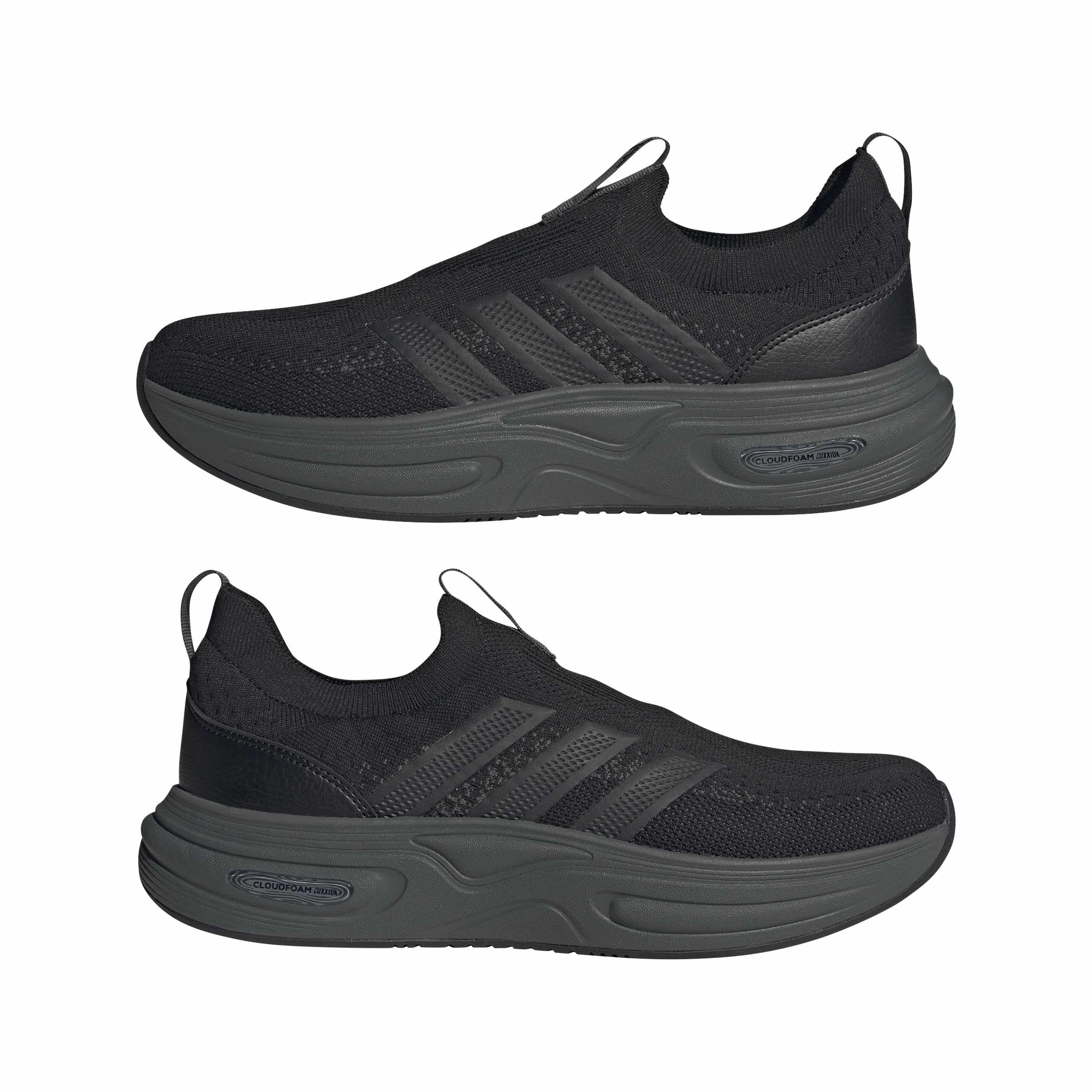 adidas Men's Cloudfoam Cuxxion - Sock, Black/Carbon/Grey, 10.5