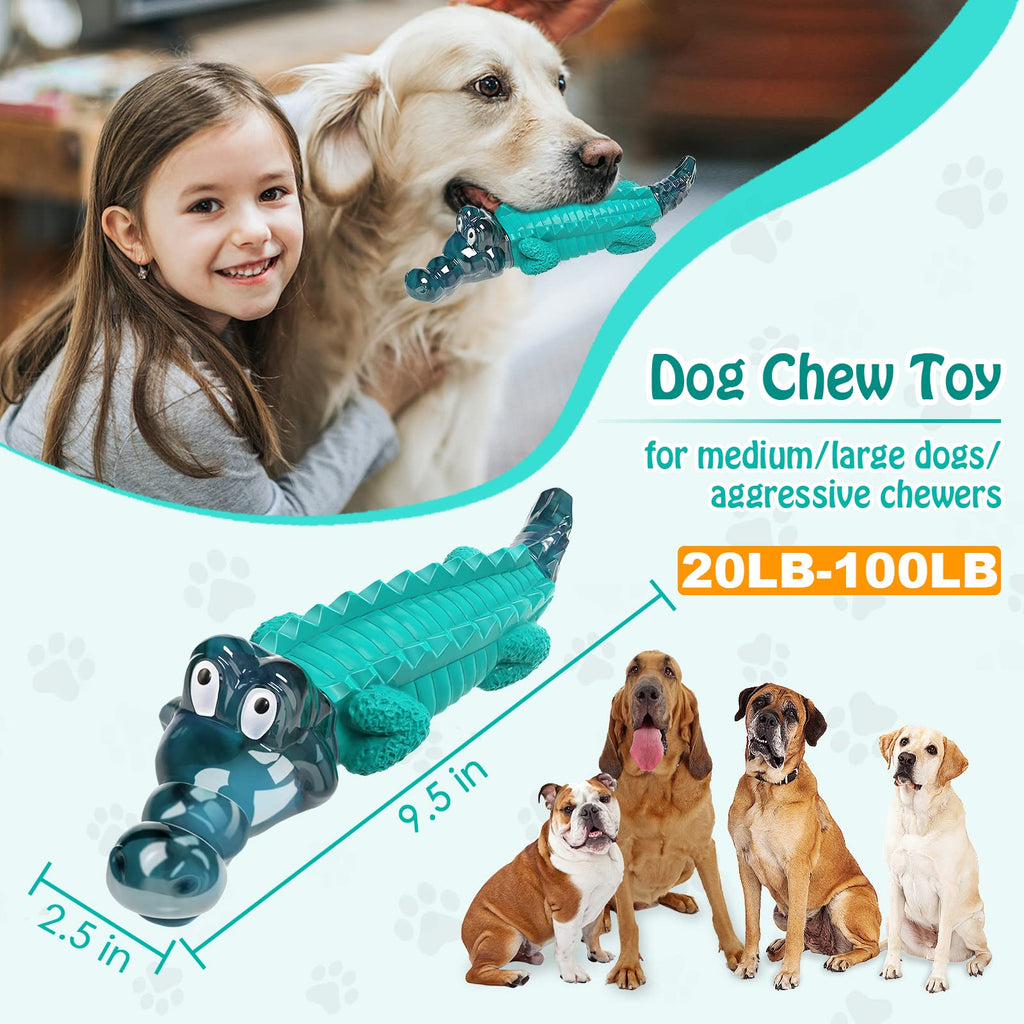 Jeefome Dog Toys for Aggressive Chewers - Tough, Indestructible Dog Chew Toys for Large, Medium, Small Breed Dogs to Keep Them Busy