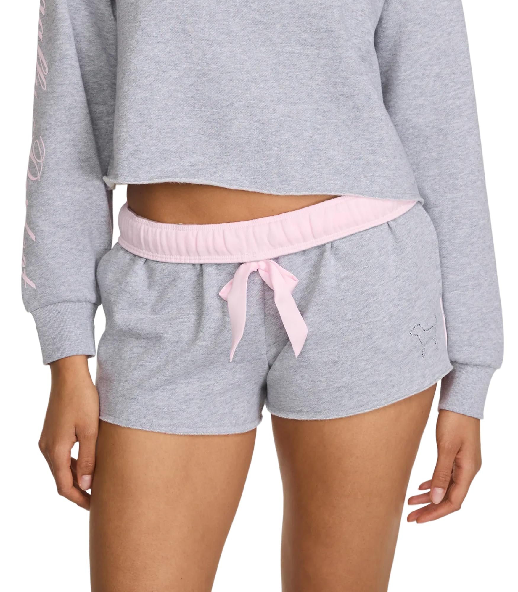 Victoria's Secret Pink | Elle Campus Fleece™ Shortie, Medium Heather Grey, M