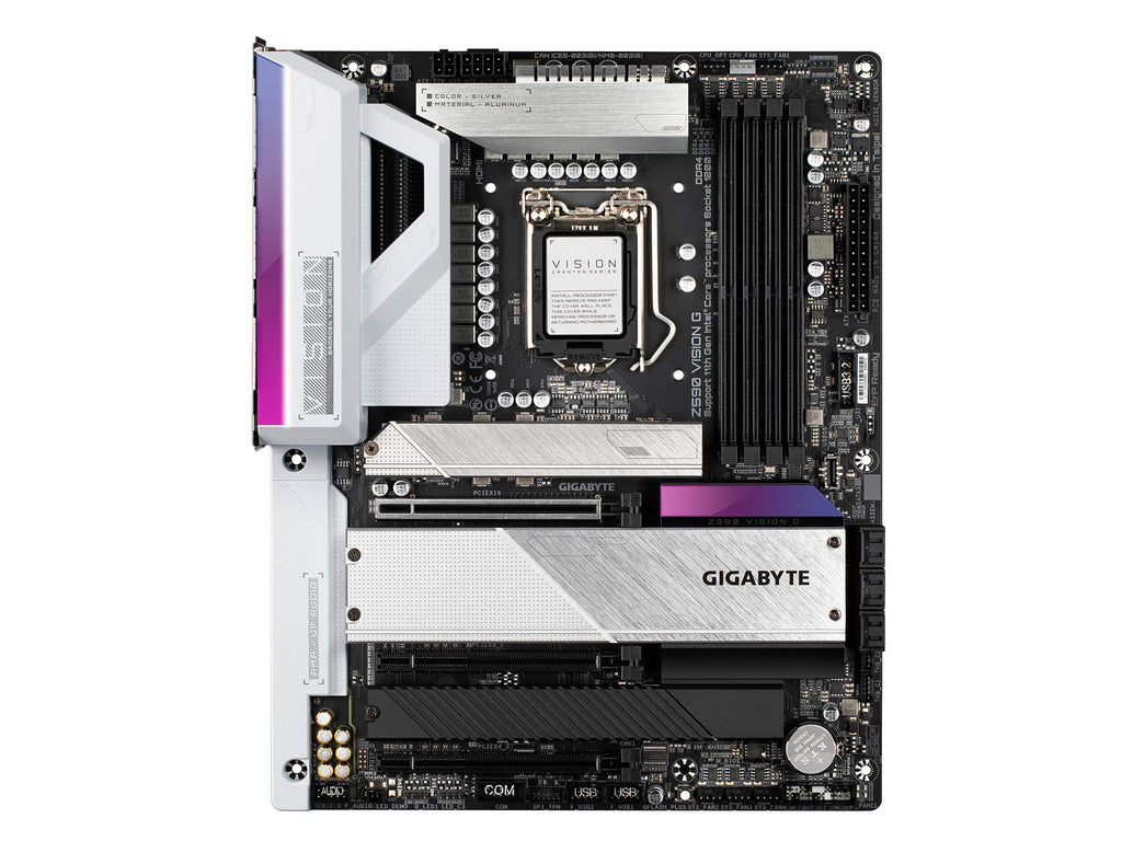 GIGABYTE Z590 Vision G (LGA 1200/Intel Z590/ATX/3x M.2/PCIe 4.0/USB 3.2 Gen2X2 Type-C/2.5GbE LAN/Motherboard)