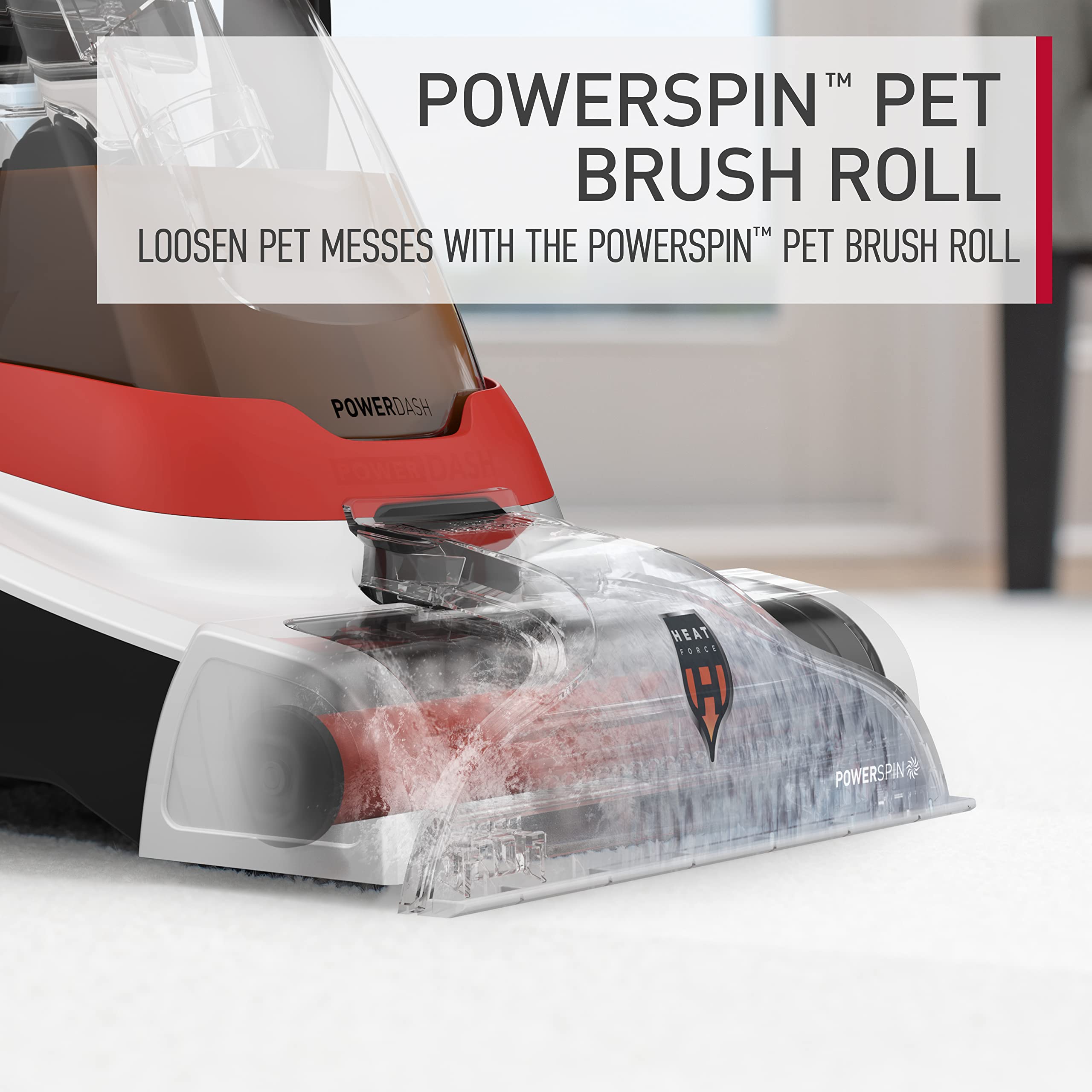 Hoover PowerDash Pet+ Compact Carpet Cleaner Machine, Lightweight Carpet Shampooer Machine, Pair with a Hoover Carpet Cleaner Solution for a Bright, Refreshed Home