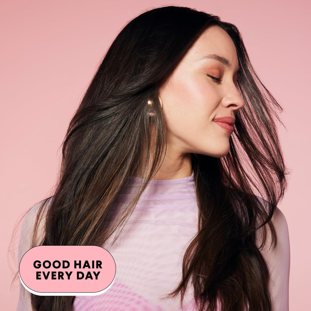 MONDAY HAIRCARE Smooth Shampoo + Conditioner Bathroom Set (2 Count) 27 oz Each For Frizzy, Coarse & Curly Hair Made with Coconut Oil, Shea Butter & Vitamin E 100% Recyclable Bottle Pink