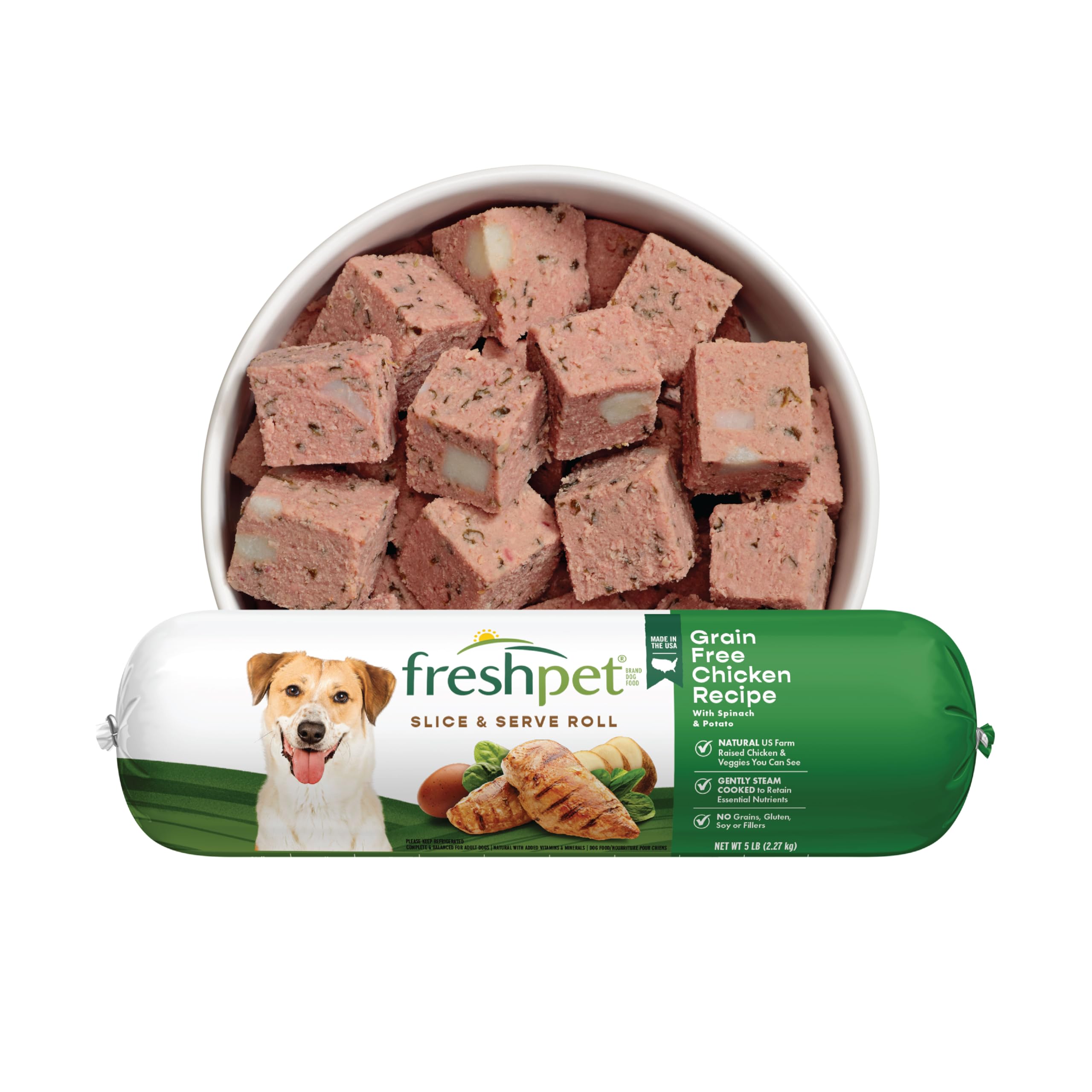 Freshpet Select Grain Free Chicken Recipe Dog Food, 5 Pound