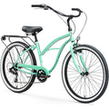 sixthreezero Around The Block Women's Beach Cruiser Bike, Hybrid Bicycle with Rear Rack