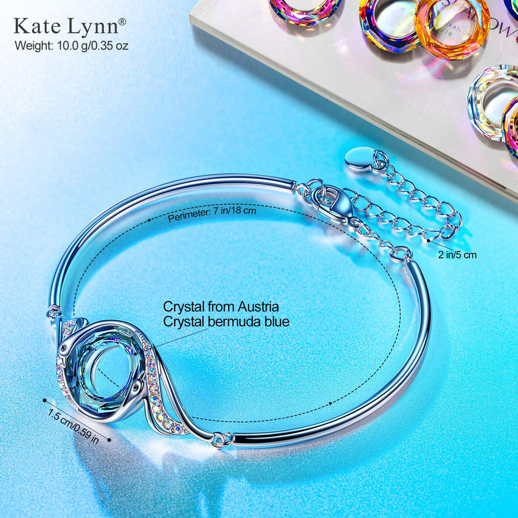 Kate Lynn Phoenix Bracelets Crystal Bracelet for Women Birthday Gifts for Women Christmas Unique Jewelry for Women Mothers Day Gifts for Mom Wife Girlfriend Ladies Lucky Bangle Bracelet for Her