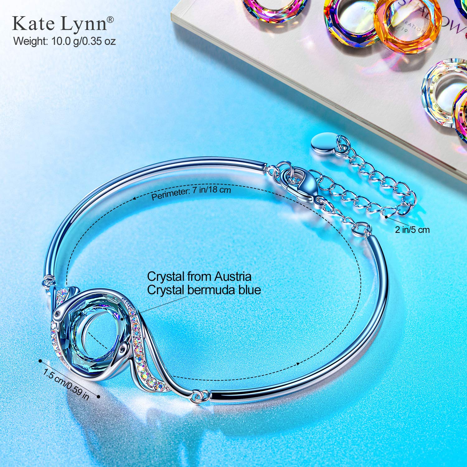 Kate Lynn "Rise From the Ashes Phoenix Bracelet & Earrings Set, Symbol of Luck and Renewal