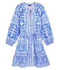 vineyard vines Lucy Mini Dress, Haven Tile Blue, S