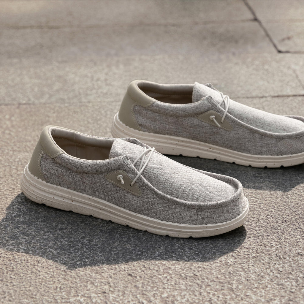 Bruno Marc Men's Casual Slip-on Loafers Stretch Shoes,Size 10.5,Beige,BLS211