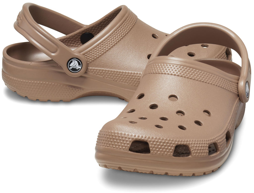 Crocs Unisex-Adult Classic Clog, Clogs for Women and Men, Latte, 8 Men/10 Women