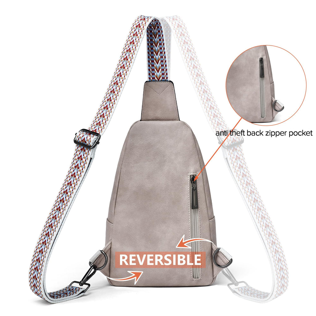 Mroede Sling Bag Crossbody Bags for Women Small Cross Body Bag Fanny Packs Chest Sling Purse for Daily Travel Leisure Sport