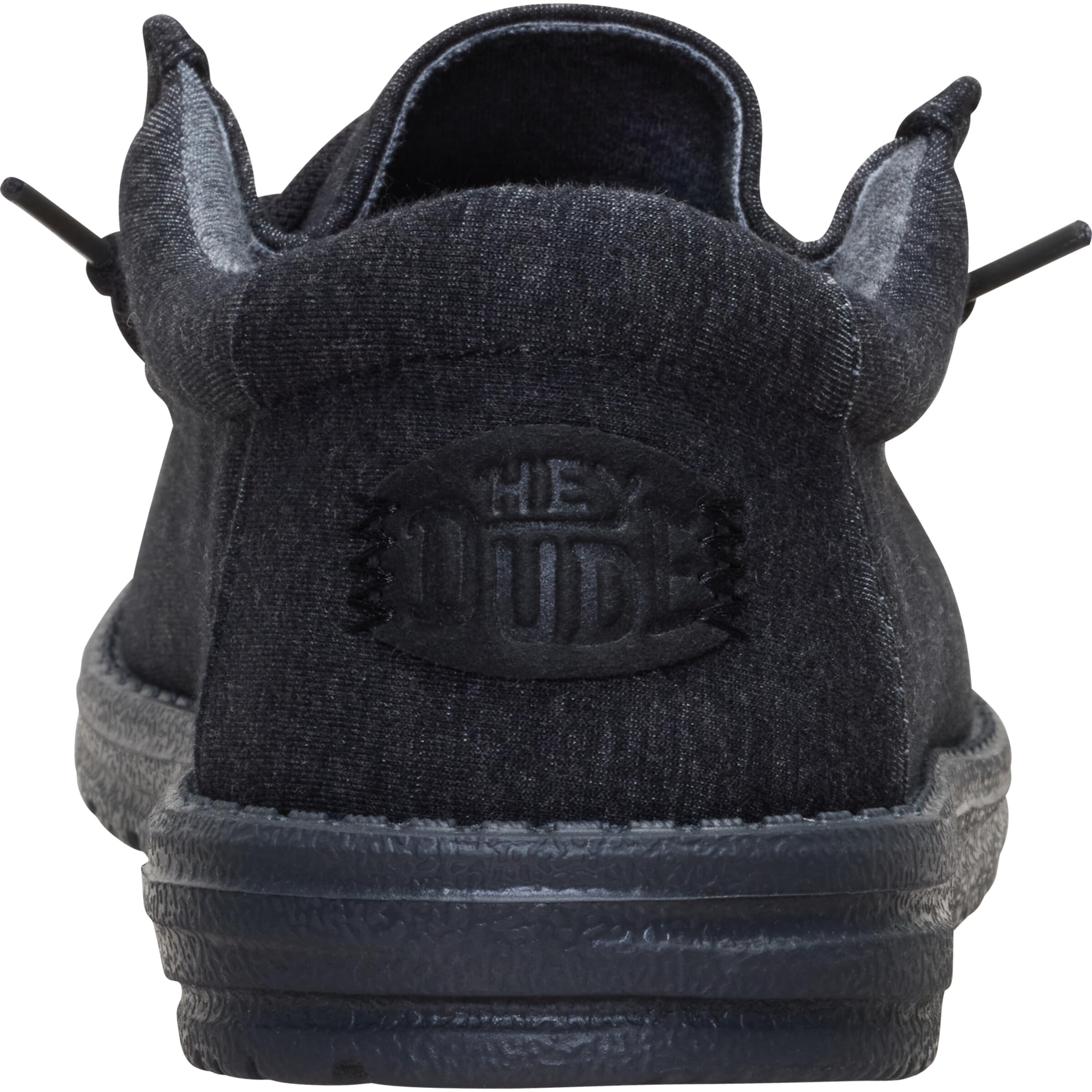 HEYDUDE Wally Stretch Jersey Black Size 10, Men’s Shoes, Men's Slip-on Loafers, Comfortable & Light-Weight