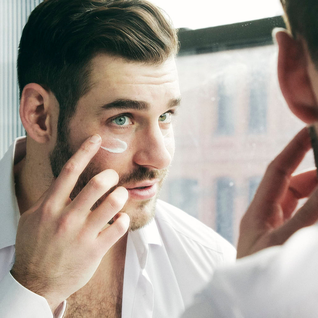 Brickell Men's Ultimate Anti-Aging Routine, Anti-Wrinkle, Night Face Cream & Eye Cream to Reduce Puffiness, Wrinkles, Dark Circles, Under Eye Bags, Hyaluronic Acid, Peptides, & Caffeine, Unscented