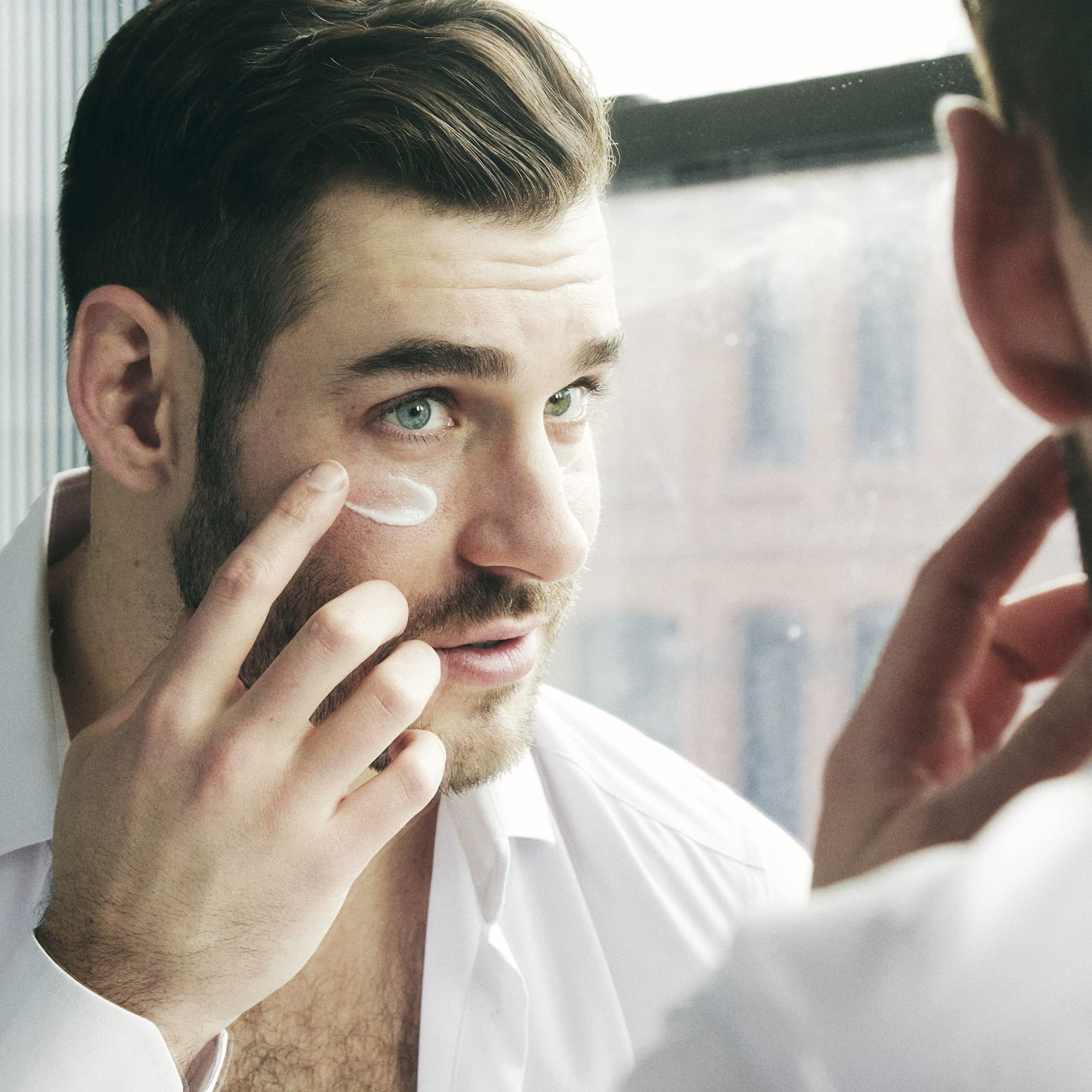 Brickell Men's Ultimate Anti-Aging Routine, Anti-Wrinkle, Night Face Cream & Eye Cream to Reduce Puffiness, Wrinkles, Dark Circles, Under Eye Bags, Hyaluronic Acid, Peptides, & Caffeine, Unscented