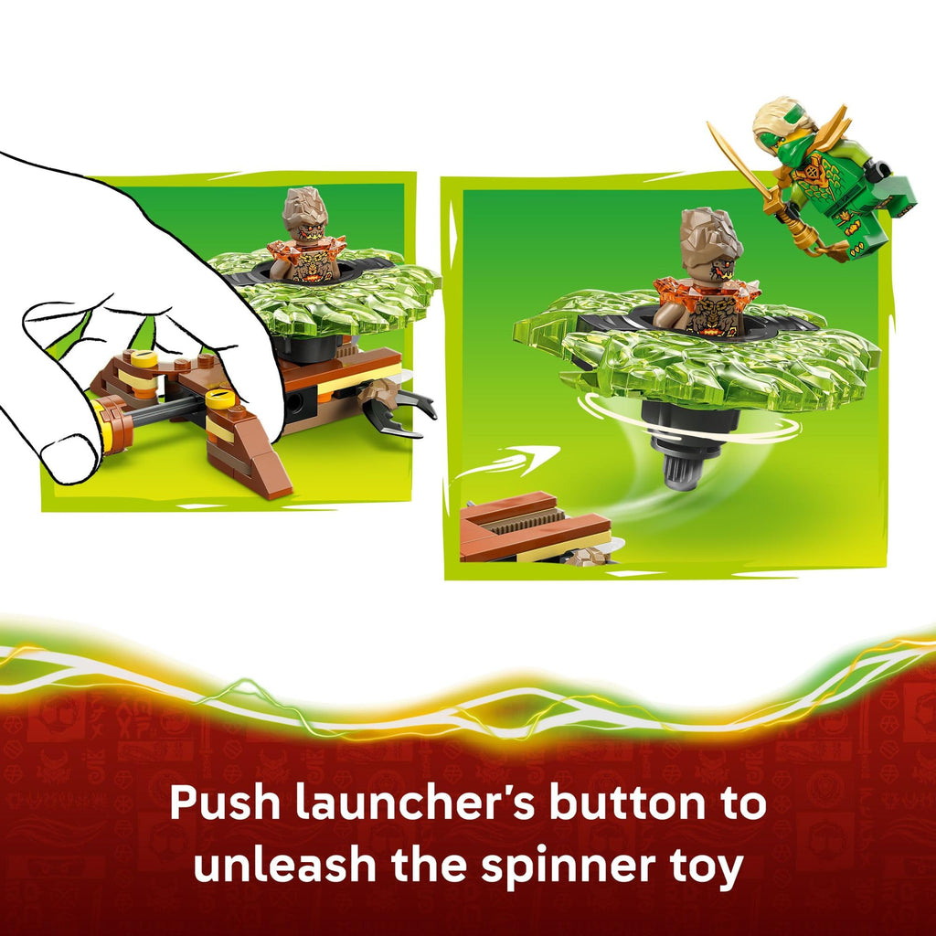 LEGO NINJAGO Loyd vs. Earth Monster Spinner Building Toy for Boys & Girls - Ninja Toy Figures & Playset for Kids, Ages 6+ - Includes 2 Minifigures for Pretend Play - Gift Idea for Birthdays - 71850