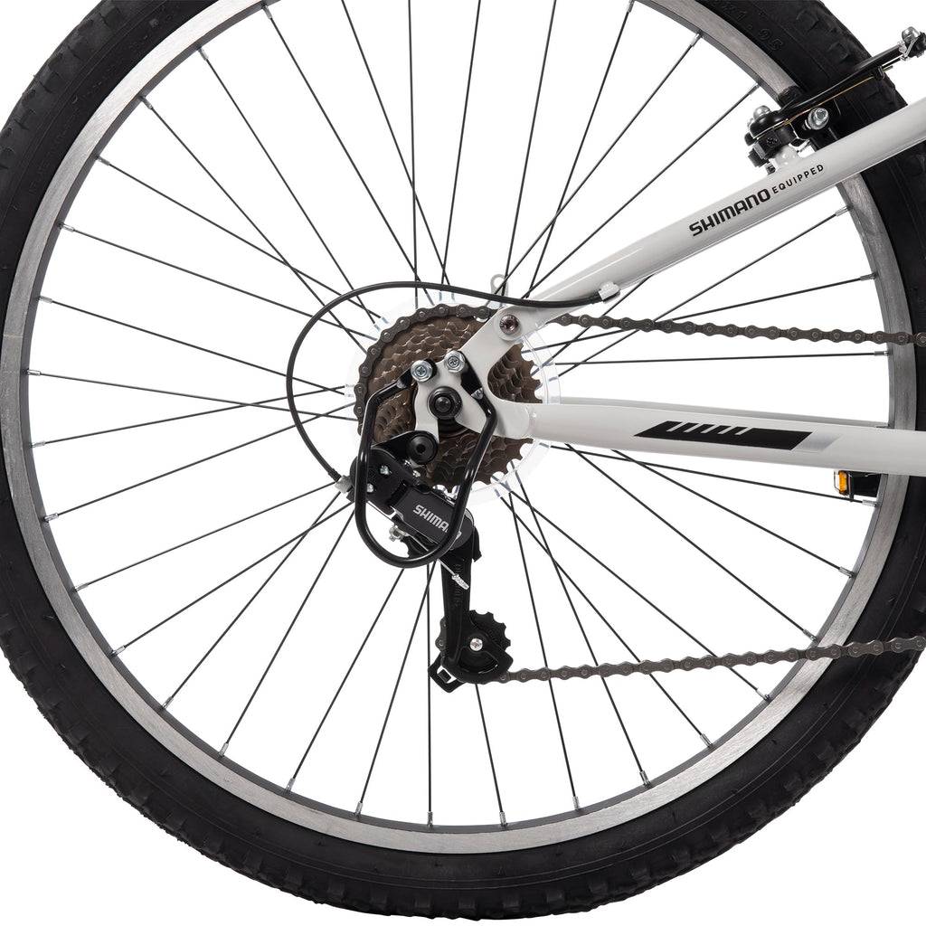 Huffy Stone Mountain Mens 26 Inch Mountain Bike, Cloudy Grey Gloss Frame, 21-Speed Shimano Twist Shifting, Dual Suspension, Comfort Saddle | 20"/24"/26" Sizes, 6-21 Speeds, Dual Suspension Available |