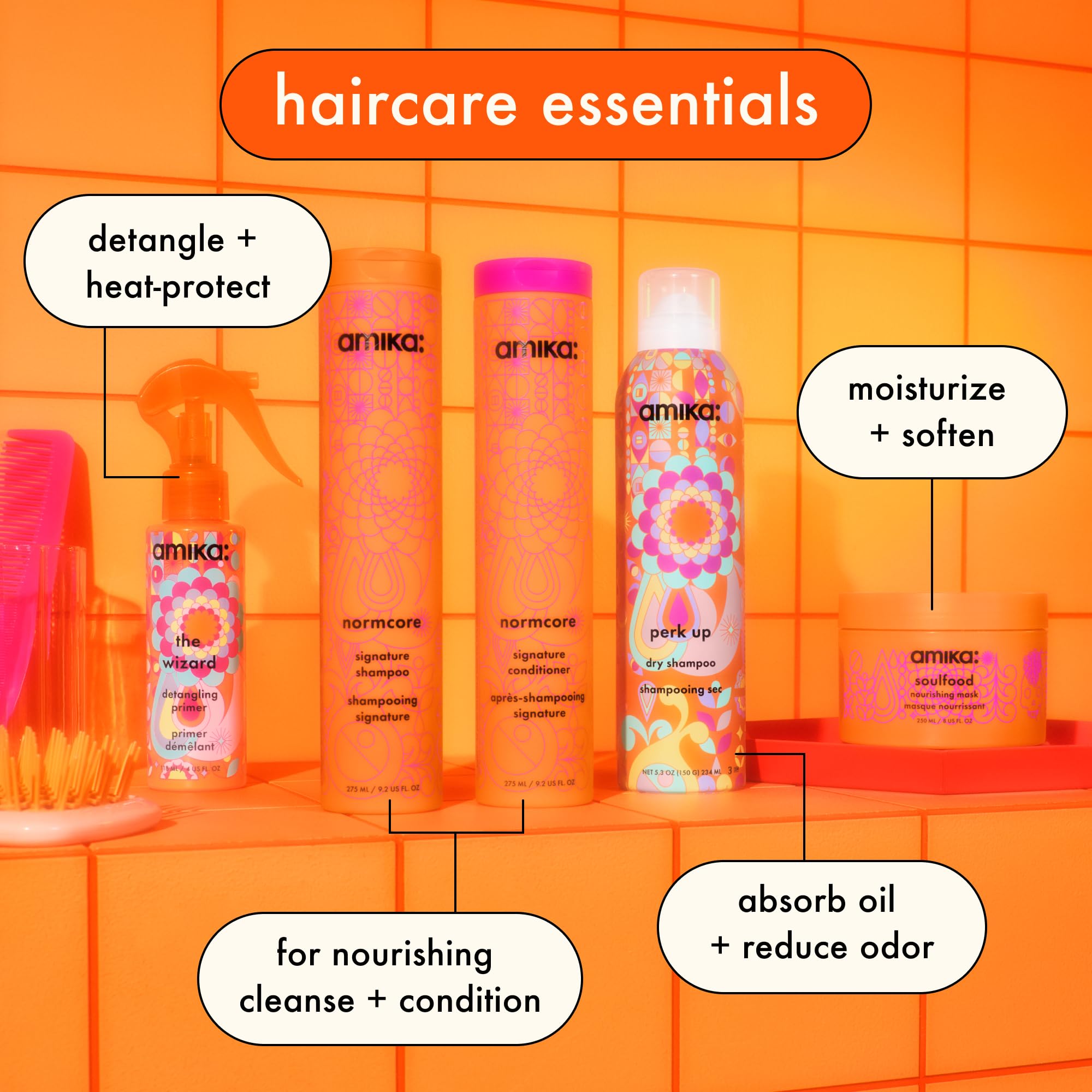 amika normcore signature shampoo, 275ml
