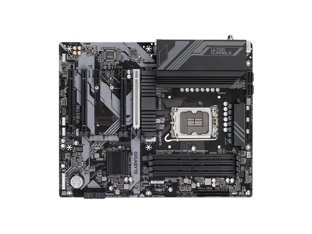 GIGABYTE Z790 D AC LGA 1700 Intel Z790 ATX Motherboard with DDR5, Triple M.2, PCIe 5.0, USB 3.2 Gen2X2 Type-C, 2.5GbE LAN, PCIe EZ-Latch, Multi-Key