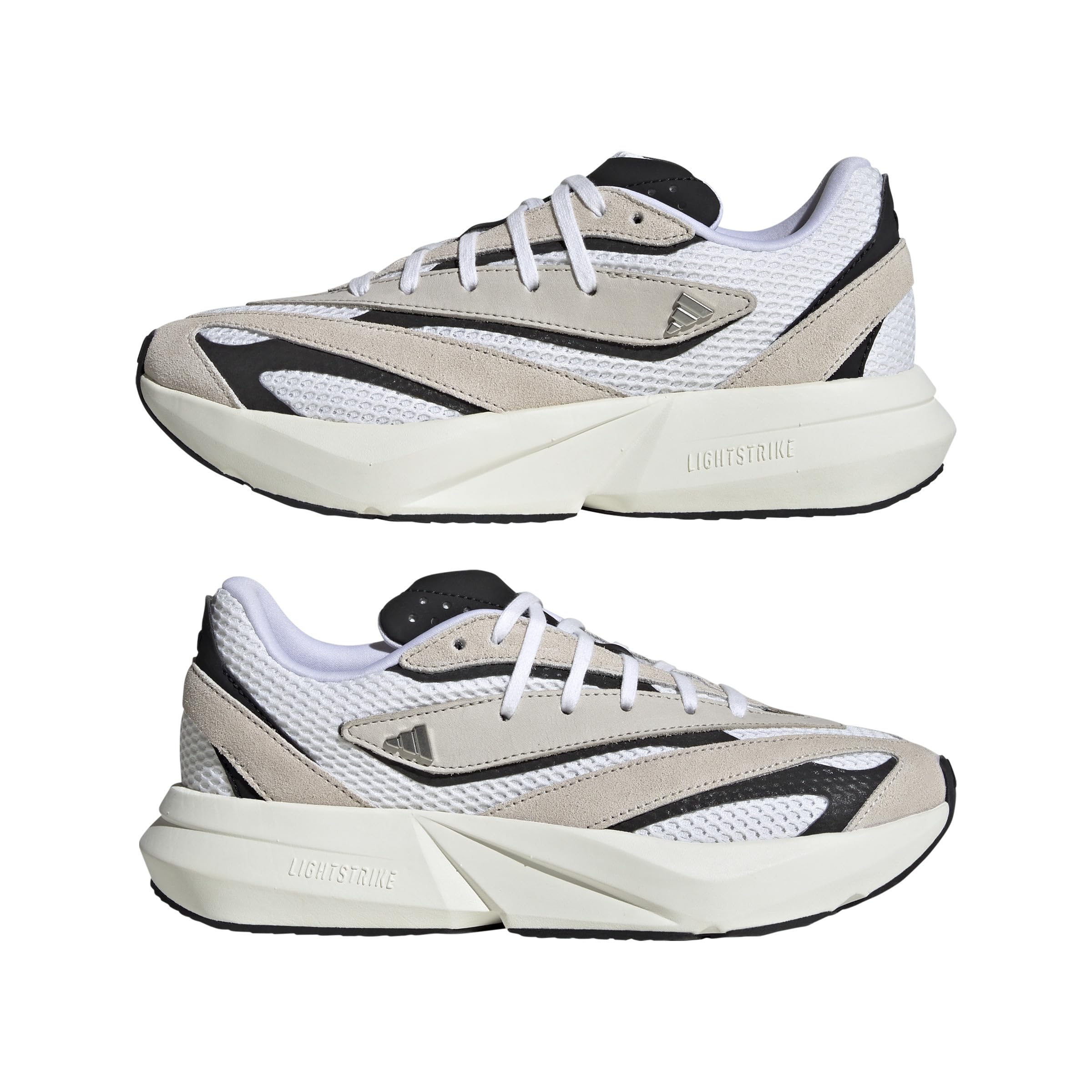 Adidas Womens Lightstride Sportswear, Alumina/Silver Metallic/Black, 8