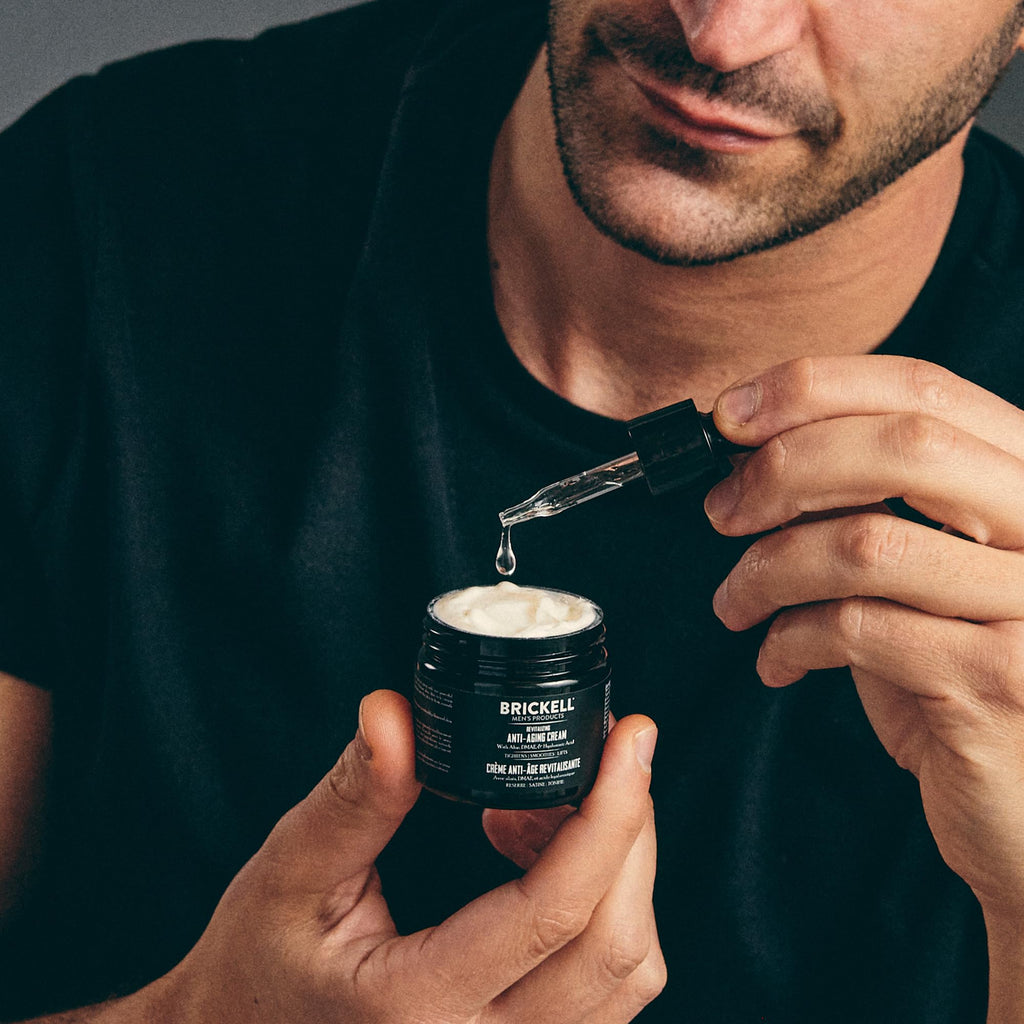 Brickell Men's Hyaluronic Acid Booster Serum for Men, Hyaluronic Acid Booster for Face to Hydrate and Nourish Skin, Reduce Fine Lines and Wrinkles, Unscented .50 Ounce