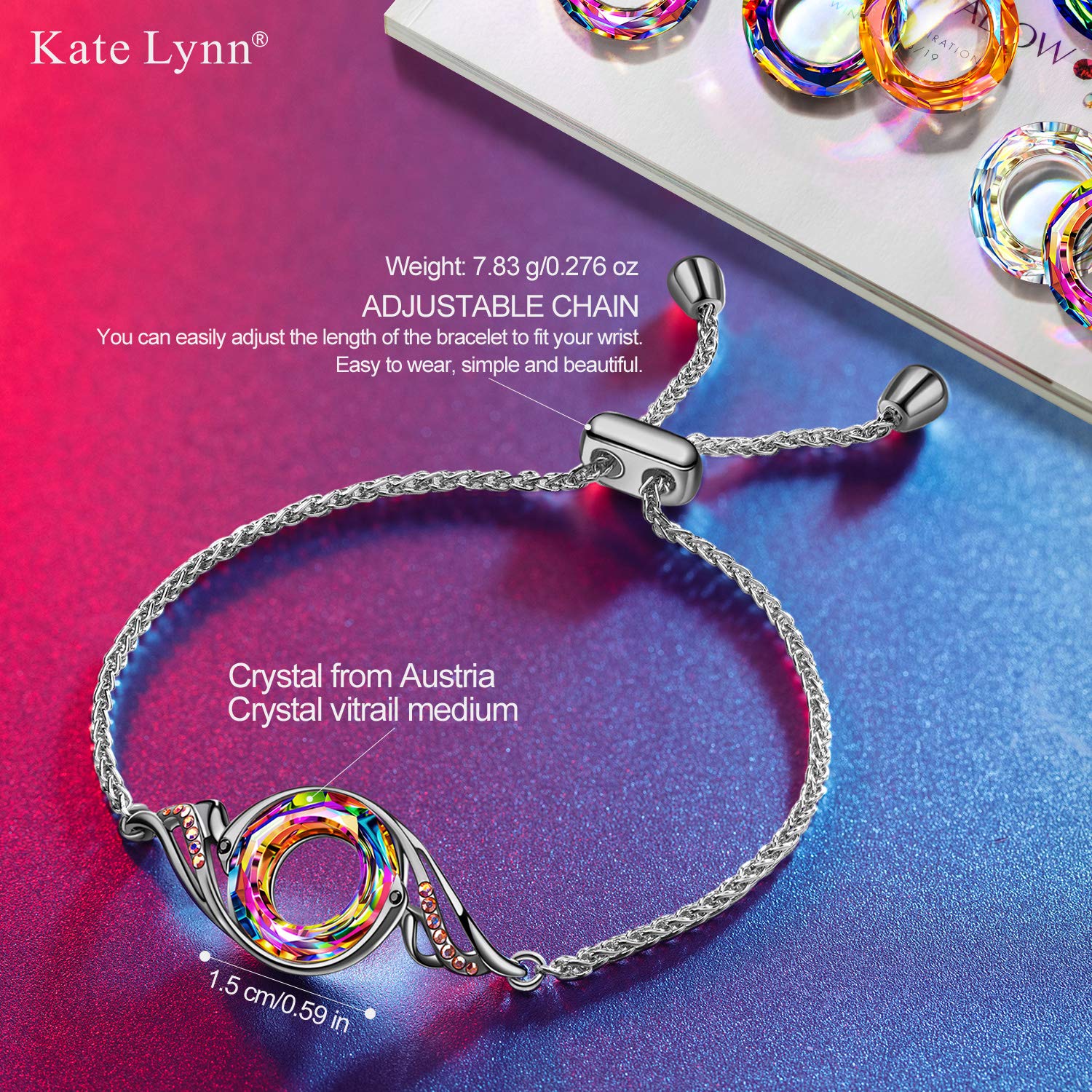 Kate Lynn Phoenix Bracelet for Women, Brithday Gifts for Women Mothers Day Gifts for Mom