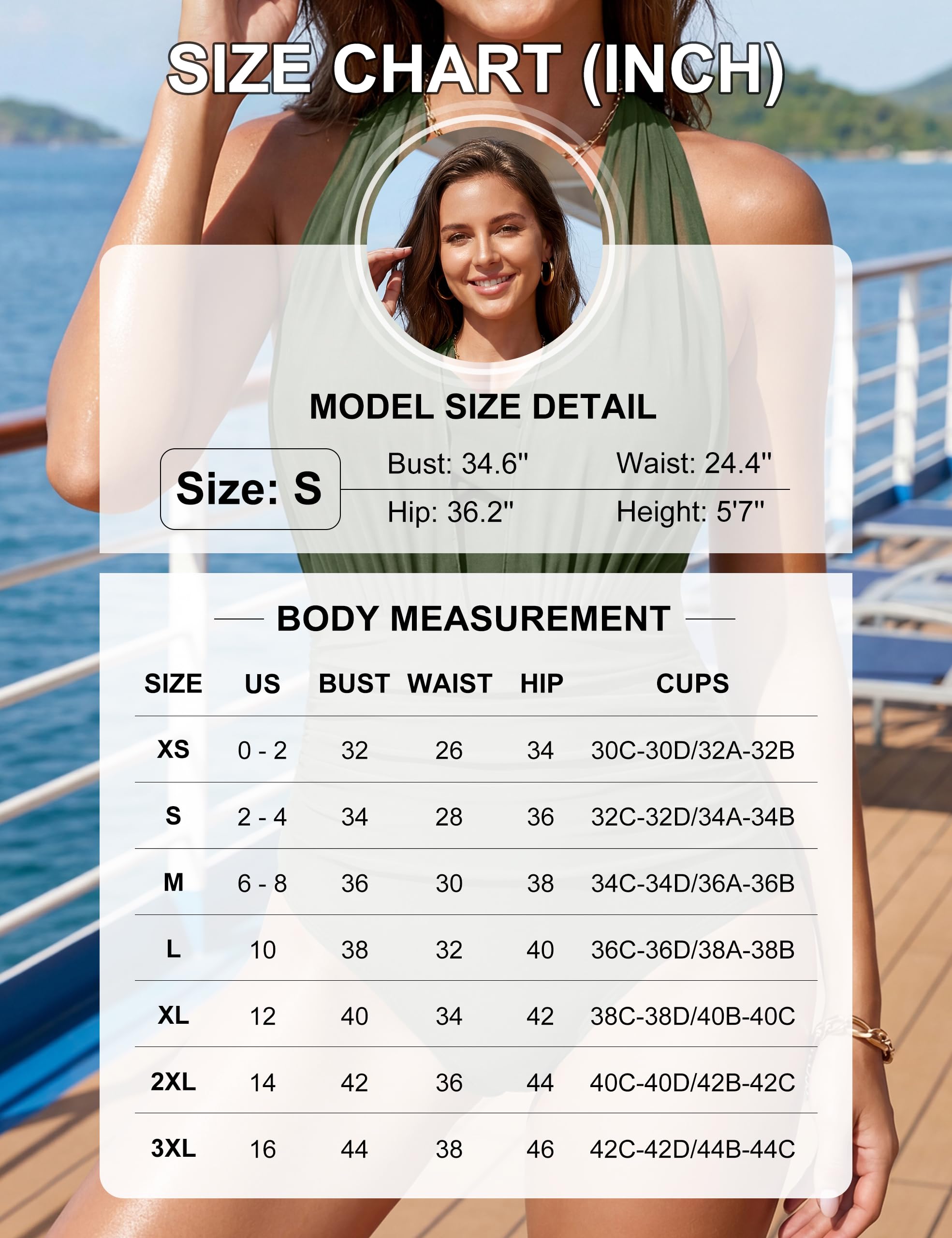 Blooming Jelly Womens One Piece Swimsuits Tummy Control Bathing Suit Full Coverage Swim Suits 2026(Blue Striped,Medium)