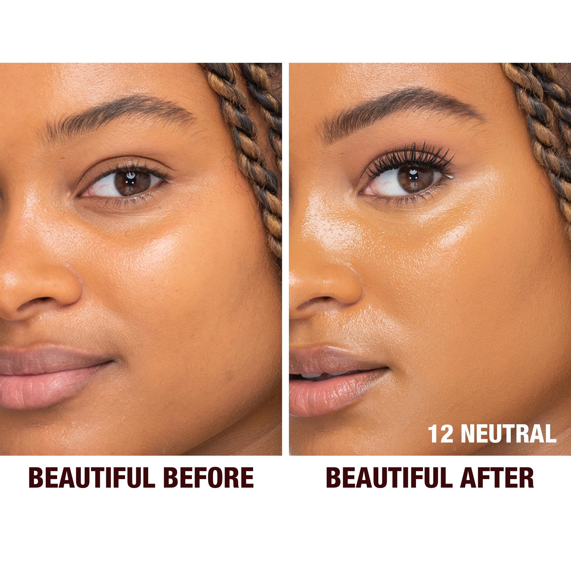 Charlotte Tilbury Beautiful Skin Medium Coverage Hydrating Foundation - Buildable Liquid Makeup for Instant Glow, Plumping Hydration & Lasting Skincare Benefits - 13 Warm