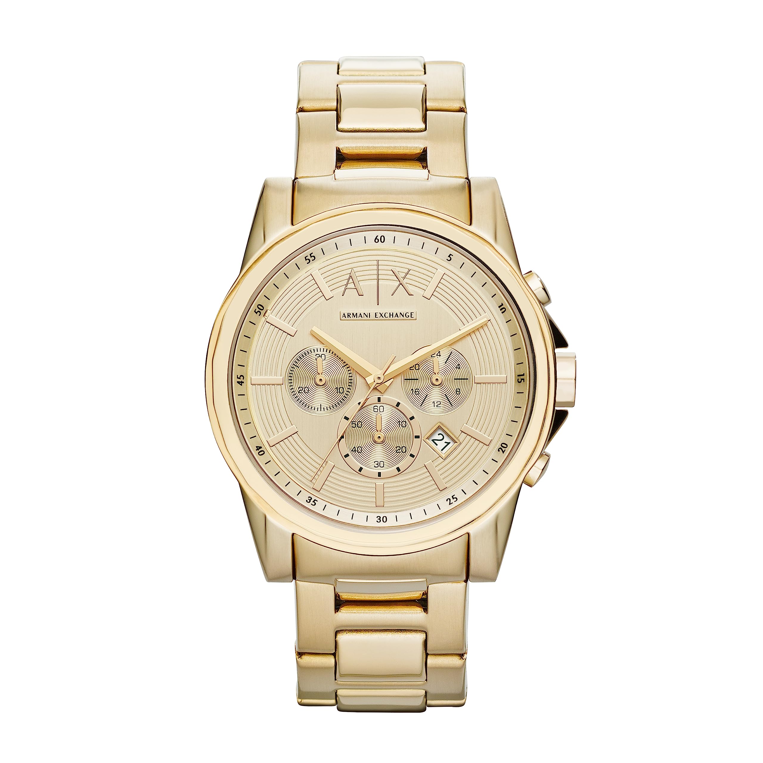 Armani Exchange A|X Chronograph Gold-Tone Stainless Steel Watch for Men