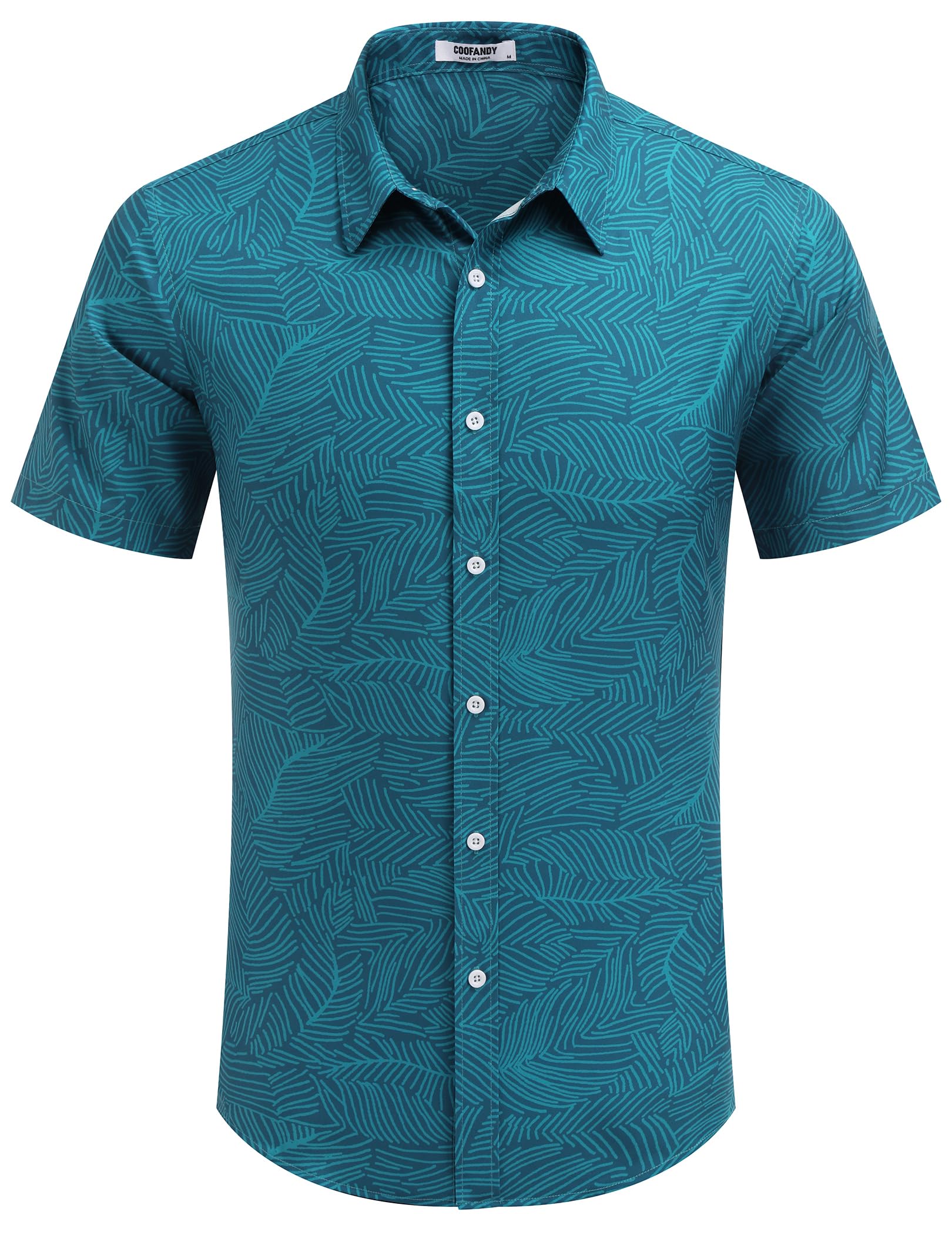 COOFANDY Mens Summer Shirts Floral Hawaiian Shirts Short Sleeve Casual Beach Wear Clothing