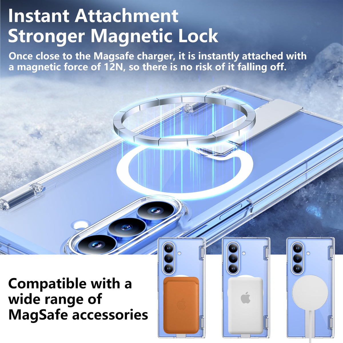 For Samsung Galaxy Z Fold 8 Ultra Case with Kickstand & Screen Protector