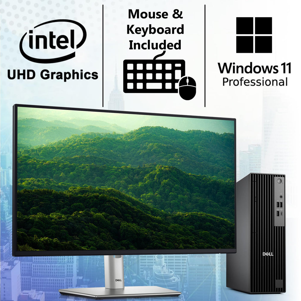 Dell Pro Slim(Next-gen Optiplex 7020 SFF) Intel 14-Core i5-14500, 16GB DDR5 RAM, 512GB SSD, RJ-45, DP Port, HDMI, Wired KB & Mouse, W11P, Business Desktop