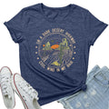 ROSEPARK Women Dark Desert Cute Graphic Tee Shirts Heather Navy X-Large
