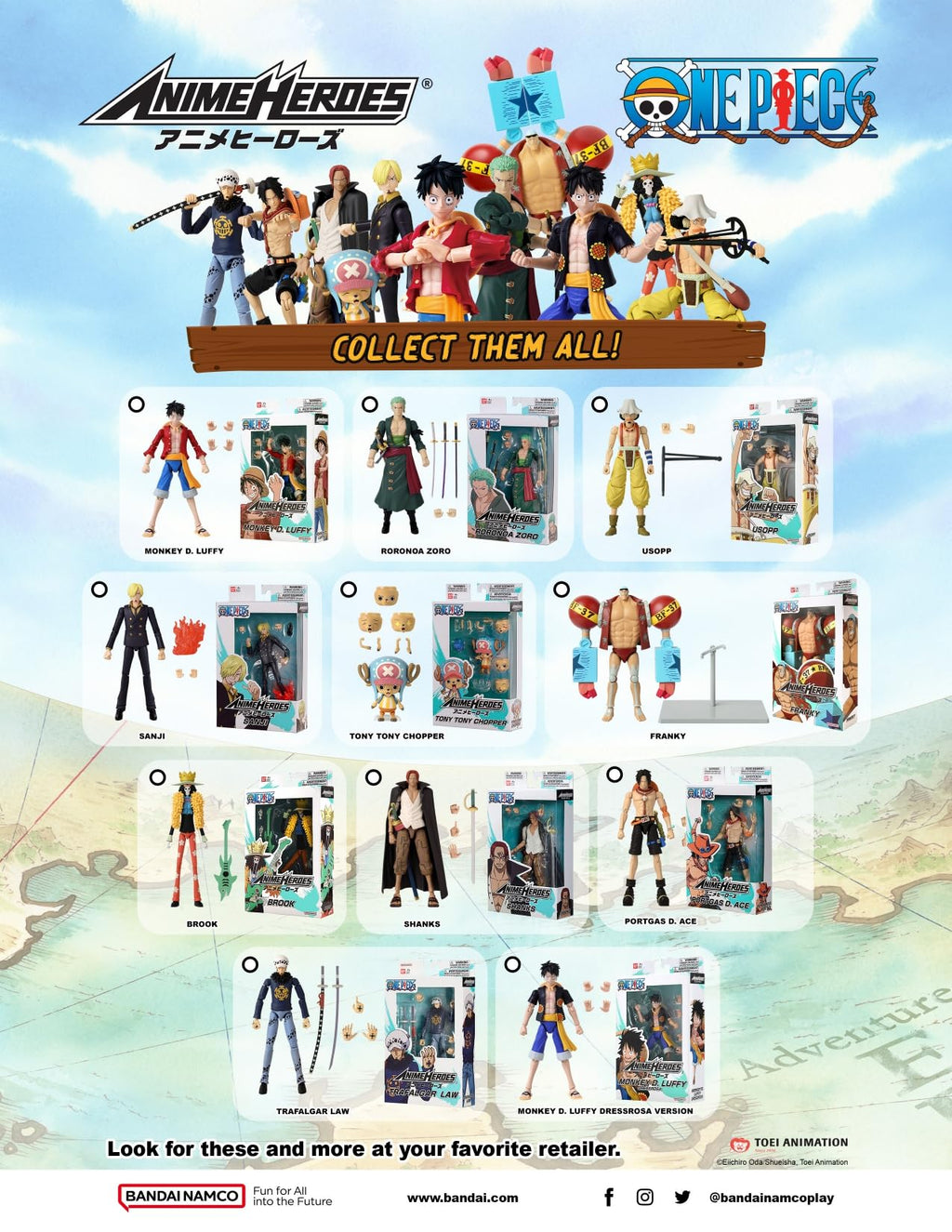 ANIME HEROES - One Piece - Trafalgar Law Action Figure